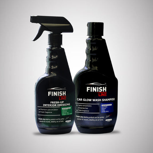 Finish Line Interior Dressing & Car Glow Wash shampo